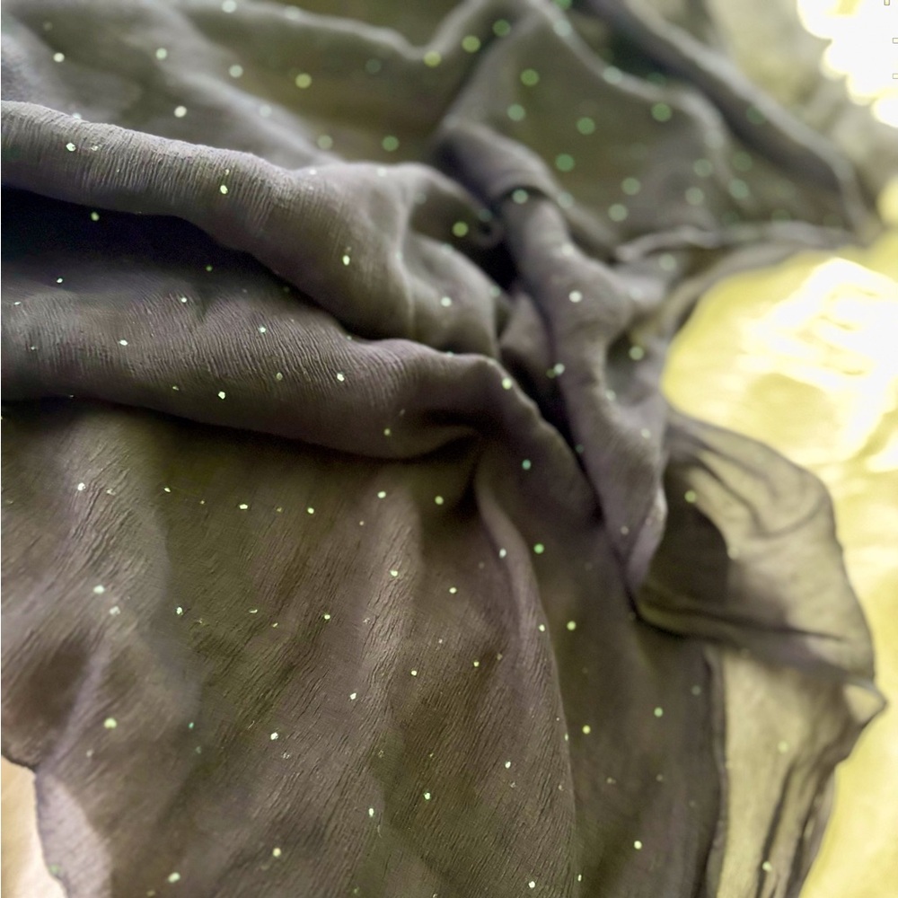 Beautiful Festive Black Shawl/Scarf